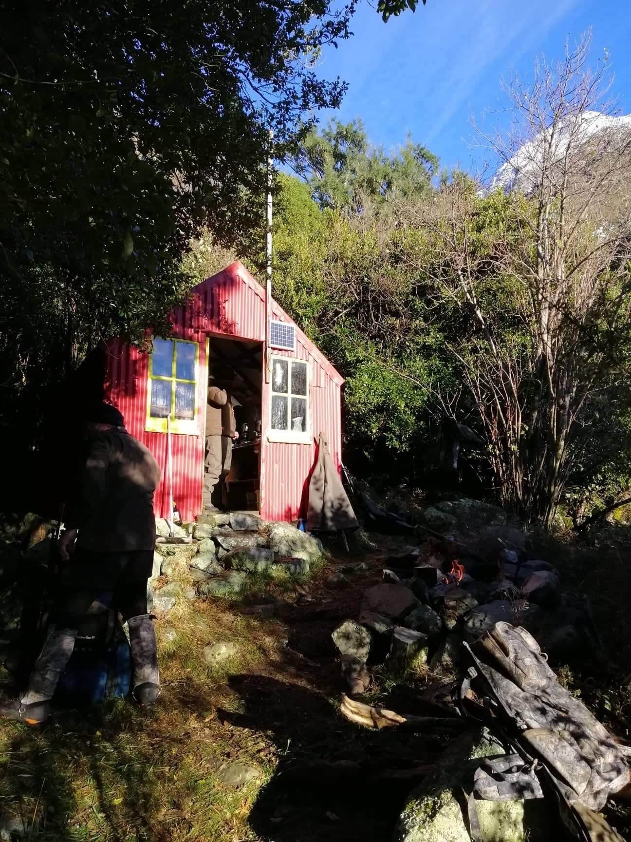 Banfield Hut in sun Riki Gutsell